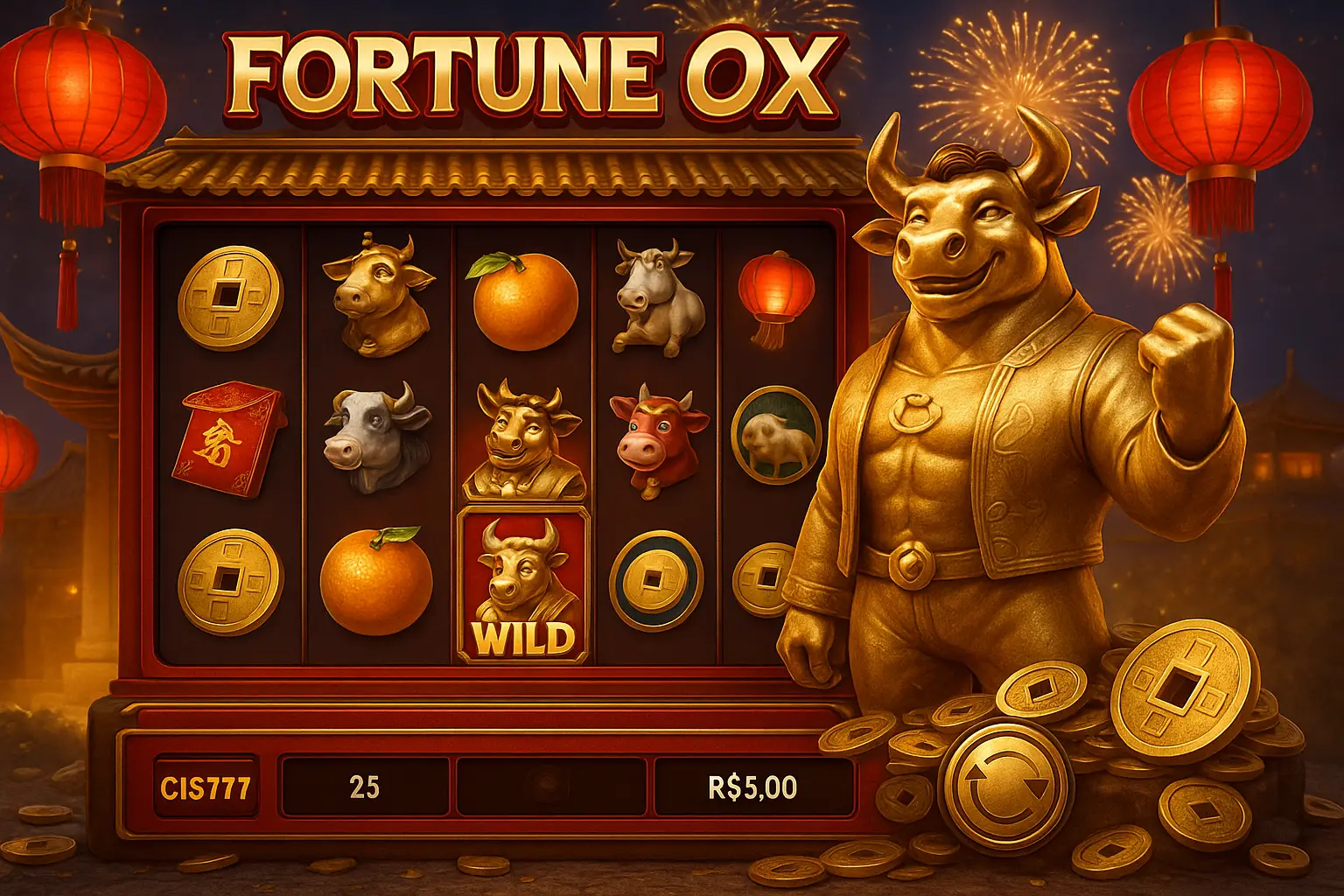 Fortune Ox no CIS777 - Aposte Agora e Reivindique Seus Ganhos