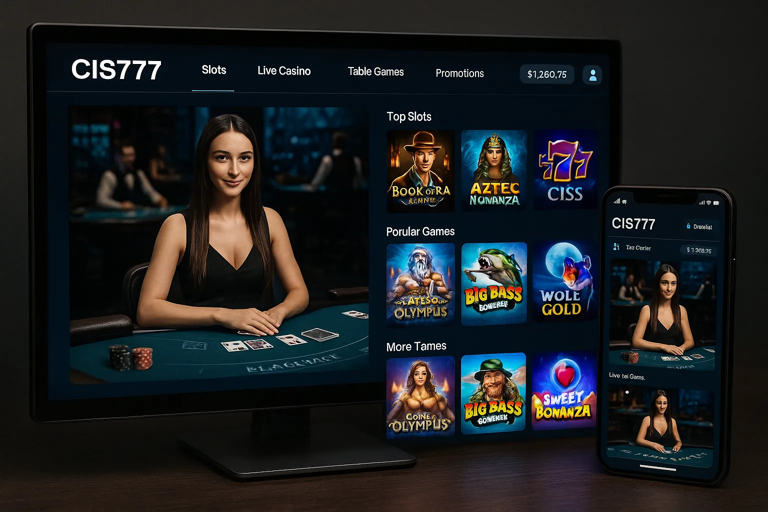 Jogos de cassino online inovadores e emocionantes na CIS777